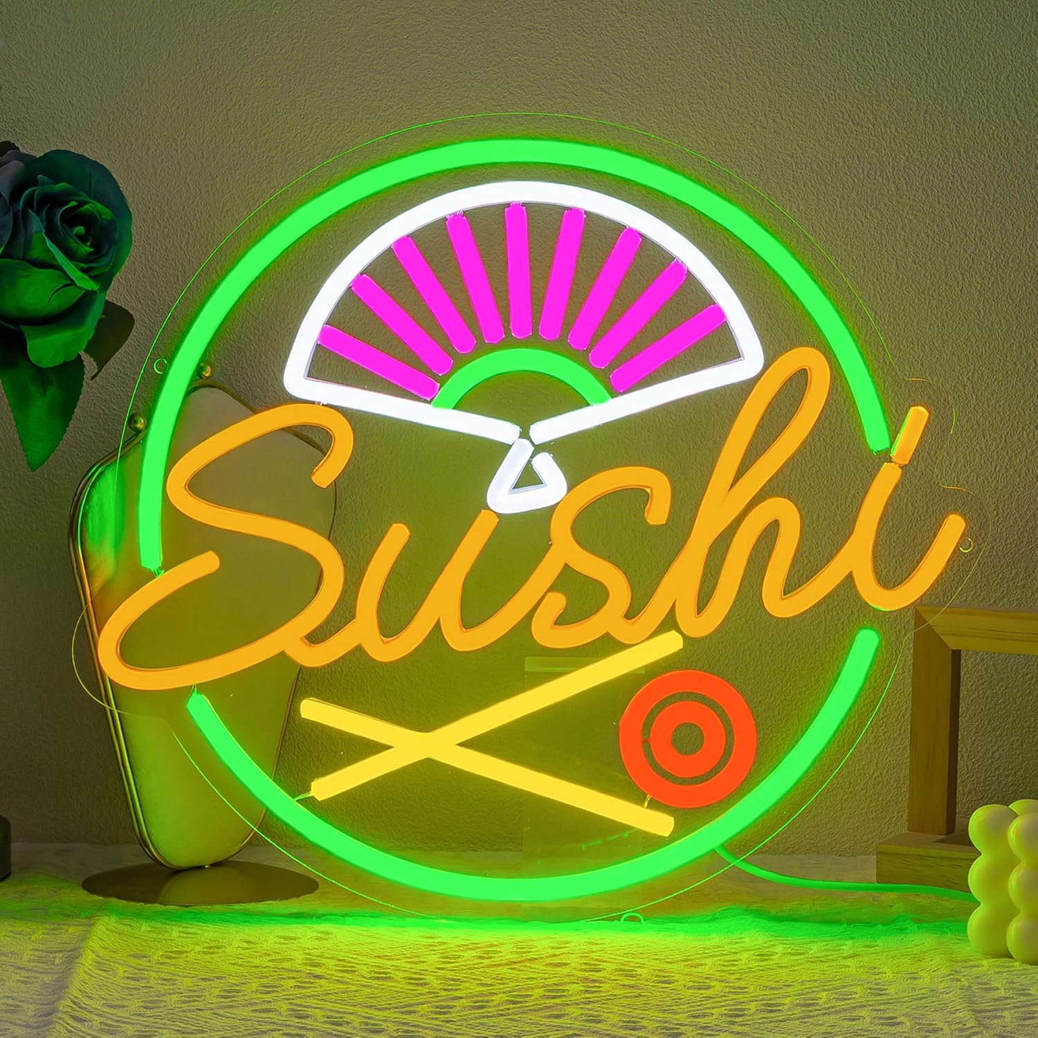 Commercial Kitchen Japanese - Suşi Neon Burcu Duvar Dekor için