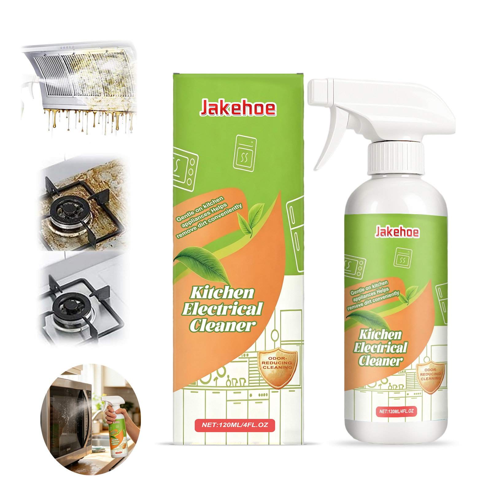 Commercial Kitchen Grease Cleaner - Mutfak Elektrikli Cihaz Temizleyici Çok Yüzeyli